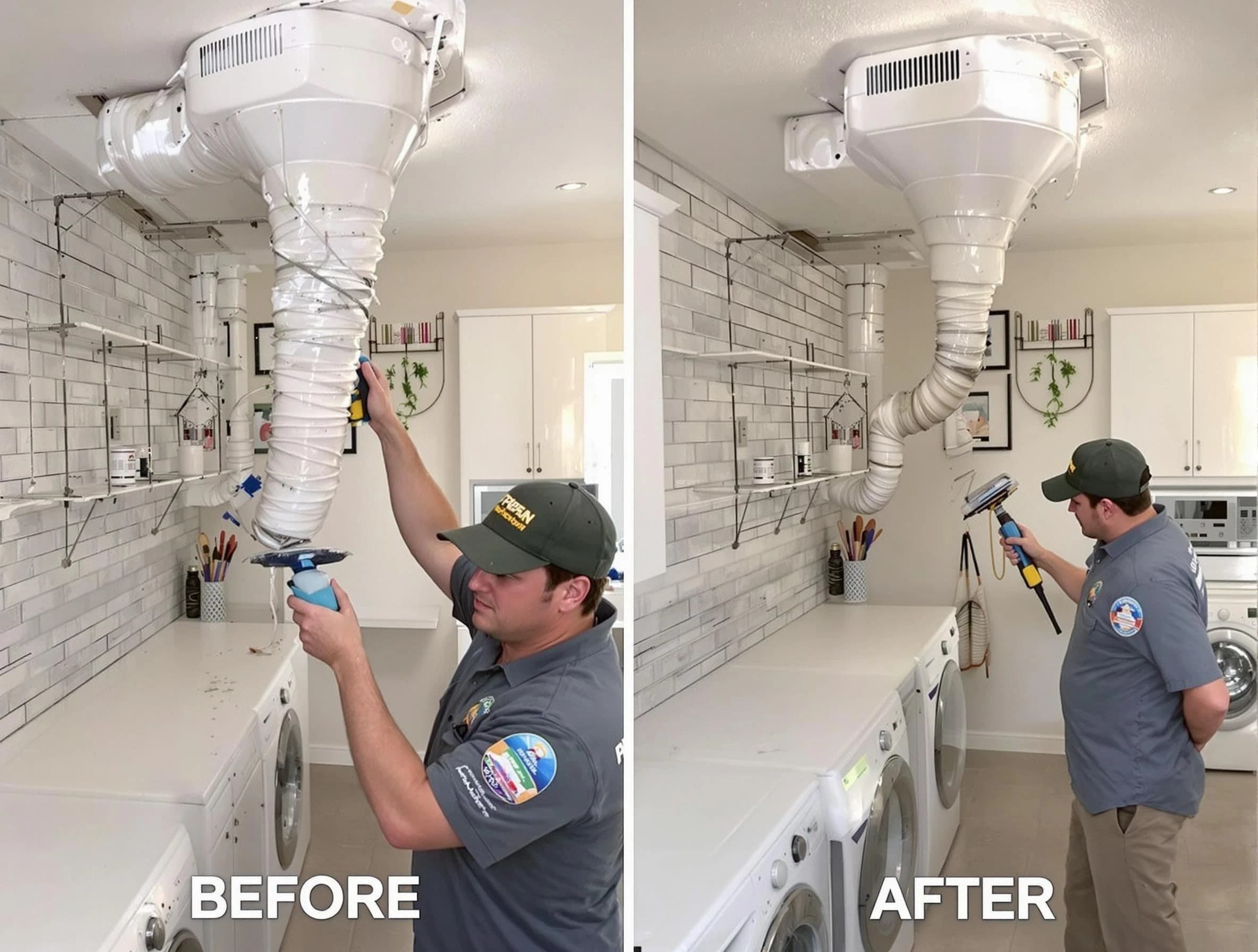 Professional dryer exhaust vent cleaning by Pelham Dryer Vent Cleaning in Pelham