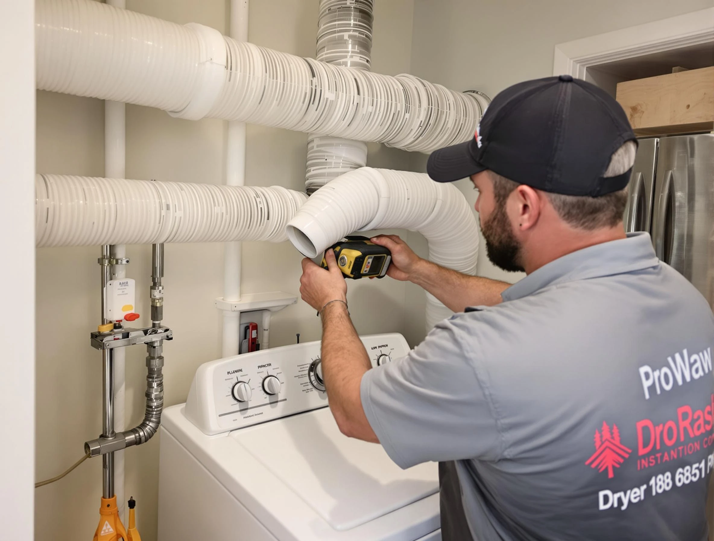 Professional dryer vent hose installation by Pelham Dryer Vent Cleaning in Pelham